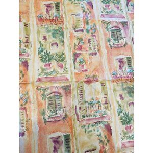 Designer VINYL Upholstery Fabric Salmon Green Cream Plum RARE CUSTOM NEW
